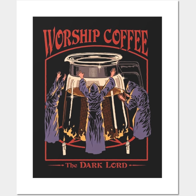 Worship Coffee Time Wall Art by ariputra